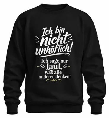 Obrázek produktu pro "Nejsem arogantní, jen říkám nahlas," tričko s potiskem, černá barva, velikost M