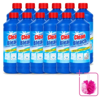 Produktbild von 12 x At Home Bleichmittel - 1 L - Sparpackung - 12 Stücke