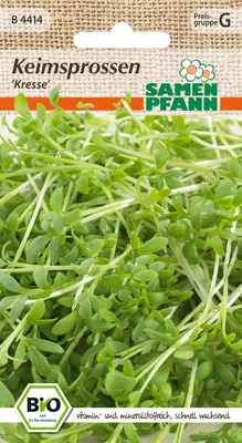 Produktbild von Keimsprossen Kresse | Keimsprossen von Samen Pfann
