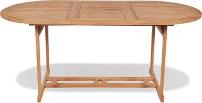 A wooden garden table on a white background.