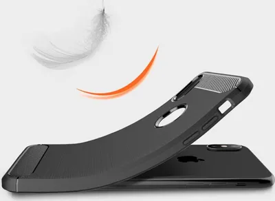 Produktbild von Apple iPhone Case Handyhülle Cover TPU Case Schutzhülle Case Handy Bumper Carbon Optik, Farbe:Blau, Modell wählen:Apple iPhone XR
