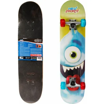 Produktbild von NSP Skateboard Cyclops, LED Räder, L78cm