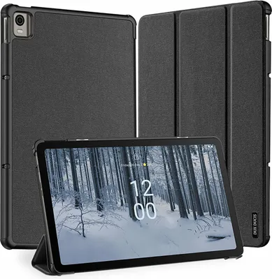 Produktbild von Dux Ducis Domo Hartschale mit Smart Sleep und integrierter Standfunktion kompatibel mit Samsung Galaxy Tab S9/S8 Ultra Schwarz