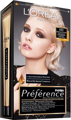 Produktbild von Loreal Preference Haarfarbe Nr. 102 Sydney - sehr helles Perlblond 1op.