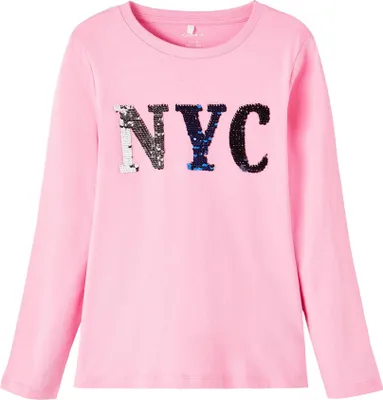 Produktbild von NAME IT Langarm Pailletten Jersey Oberteil NKFOSILIA Größe: 110