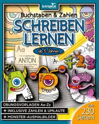 Produktbild von Buchstaben und Zahlen schreiben lernen ab 5 Jahren