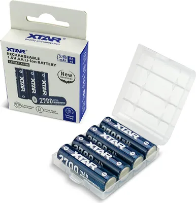 Zdjęcie produktu dla Akumulator Xtar R6 / AA 1,5V Li-ion 2700mAh z zabezpieczeniem - 4 sztuki