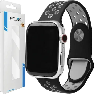 Produktbild von Beline Pasek Apple Watch Sport Silicone38/40/41Mm Czarno-Szary Black/Gray