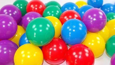 Produktbild von 100 Stück Bunte Spielbälle, 6 cm Durchmesser