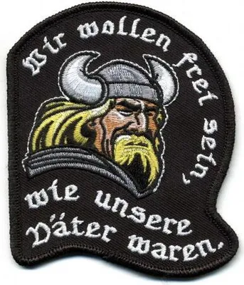 Produktbild von AUFNÄHER - Wikinger - 01641 - Gr. ca. 9 x 8 cm - Patches Stick Applikation