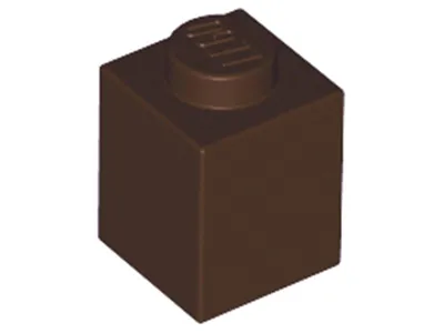 Zdjęcie produktu dla Lego® 1 sztuka 3005 Brick Brick 1x1 Part Basic Bricks 1 Ciemnobrązowy