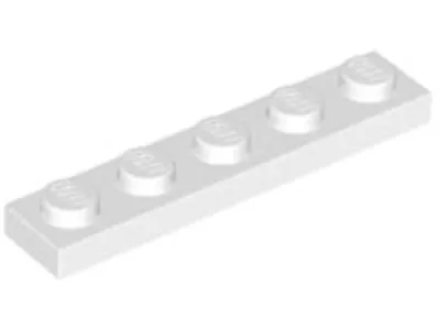 Produktbild von Lego® 1x5 Platte 78329 - 250 Stück Weiß