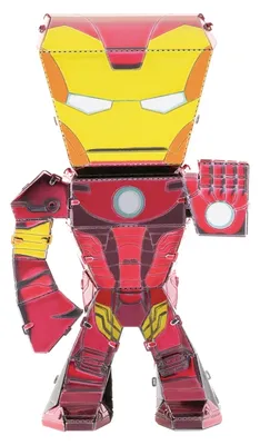 Produktbild von Metal Earth Fascinations Marvel Avengers Iron Man 3D Metall Puzzle, Konstruktionsspielzeug, Lasergeschnittenes Modell