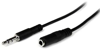Obrázek produktu pro StarTech.com MU2MMFS, 3.5mm, Samec, 3.5mm, Samice, 2 m, Černá