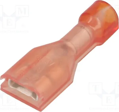 Obrázok produktu pre 5x Konektor: plochý, 4,8 mm, 0,8 mm, samica, 0,3÷0,9 mm², izolovaný, 2-520411-2, izolované