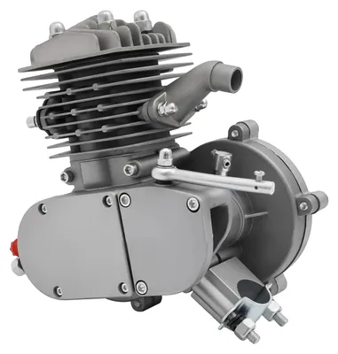 Obrázek produktu pro Sada motoru pro kolo, objem 80 ccm, dvoutaktní motor, stříbrná barva