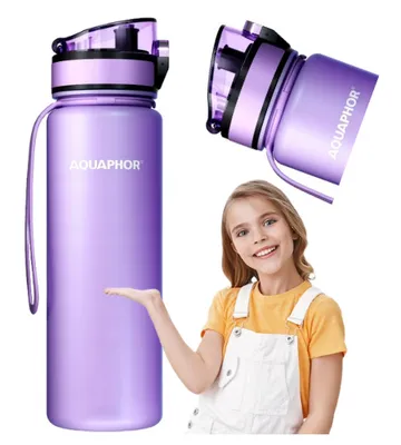 Zdjęcie produktu dla Butelka filtrująca do wody Aquaphor 0,5l fiolet + 1 filtr