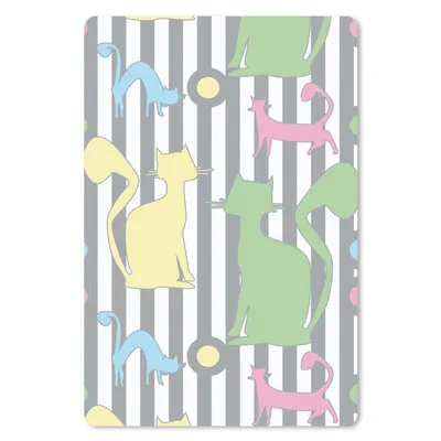 Produktbild von MuchoWow® Mauspad Mousepad Katzen - Pastell - Tiere 40x60 cm - Mousepads - Maus Mat - Pad - Mausunterlage - Schreibtisch Accesoire