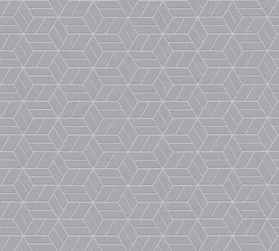 Produktbild von Livingwalls 3D Tapete Metropolitan Stories geometrische Tapete Lizzy London Vliestapete mit Glitzereffekt grau silber 10,05 m x 0,53 m