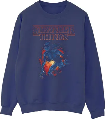 Produktbild von Netflix - "Stranger Things" Sweatshirt für Herren BI44985 (XL) (Marineblau)