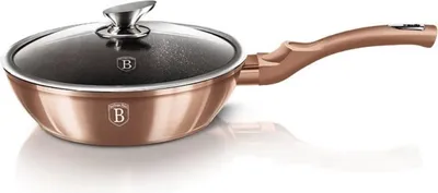 Zdjęcie produktu dla Berlinger Haus patelnia granitowa 24cm Metallic Line Copper BH1517N
