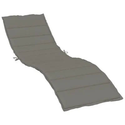 Immagine prodotto di vidaXL Cuscino lettino melange grigio scuro 200x60x4 cm tessuto