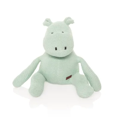 Produktbild von ZOPA Strickspielzeug Nilpferd Mint