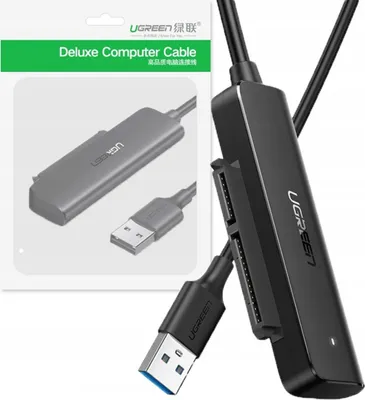 Produktbild von Ugreen Adaptér 2,5'' SATA III 3.0 HDD SSD - USB 3.2 Gen 1 (SuperSpeed USB 5 Gbps) čierny (70609 CM321)