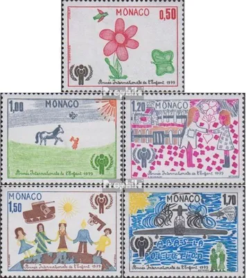 Produktbild von Briefmarken Monaco 1979 Mi 1370-1374 (kompl.Ausg.) postfrisch Jahr des Kindes
