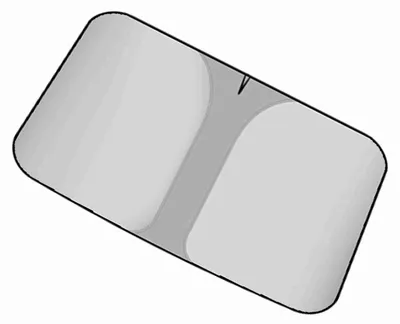 Image de Pare-soleil pour pare-brise de voiture, pare-soleil pliable argent titane réfléchissant la chaleur et les rayons UV – Accessoire de protection solaire pour l'habitacle des SUV et des berlines (Argent titane, S)