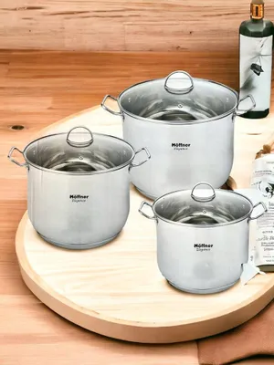 Image de Hoffner HF-4612 Ensemble de 6 casseroles pour induction