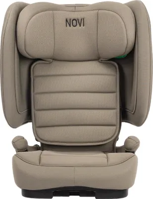 Produktbild von Novi Max i-Size Autositz R129 – 100–150 cm – klappbar – inklusive Transporttasche - Taupe