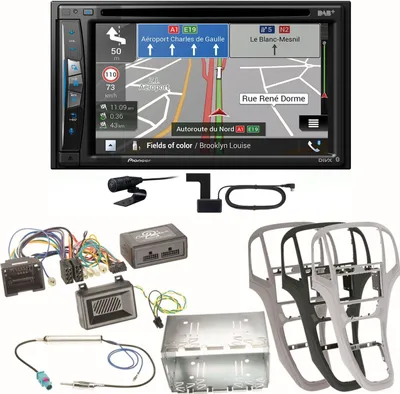 Produktbild von Pioneer AVIC-Z730DAB Navigation Bluetooth USB CD MP3 Einbauset für Opel Astra J