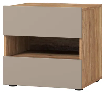 Produktbild von Masseno Nachttisch PRESARO Nachtschrank Beistelltisch für Schlafzimmer 46 x 45,5 x 40,5 cm Beige