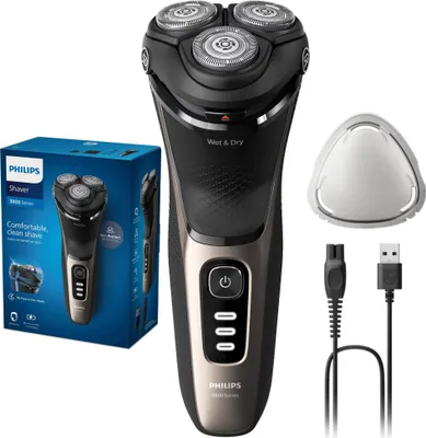 Produktbild von Philips Rasierer S3242/12 elektrisch Nass- und Trockenrasur schwarz