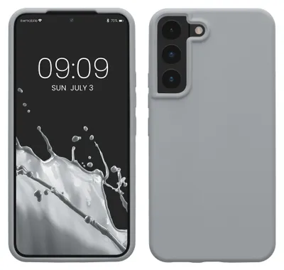 Produktbild von kwmobile Handyhülle für Samsung Galaxy S22 Hülle - Case Silikon - Kabelloses Laden - Schutzhülle Cover in Grau