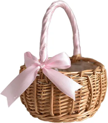Zdjęcie produktu dla Kosz wiklinowy 19x15x8 cm, z tkaniną, na wesele