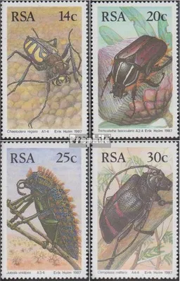 Produktbild von Briefmarken Südafrika 1987 Mi 701-704 (kompl.Ausg.) postfrisch Käfer