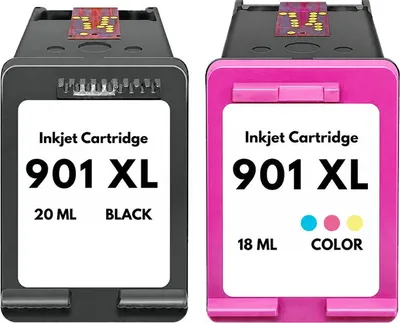 Produktbild von HP 901XL kompatible Druckerpatronen 2er Set - OfficeJet 4500 J4580 J4624 J4660 J4680