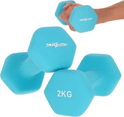 Obrázek produktu pro 2 x 2 kg činky na cvičení - neoprenové závaží