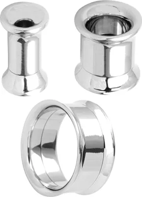 Produktbild von Ohr Double Flared Flesh Tunnel Piercing Stahl Screw on 8mm