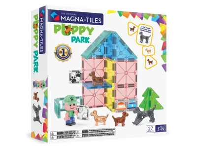 Produktbild von Magna Tiles Magnetic kit - Puppies in the park (27 pcs)