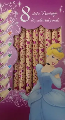 Zdjęcie produktu dla 8 grubych kredek Disney Princess