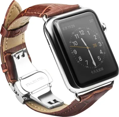 Immagine prodotto di Cinturino in pelle per Apple Watch 49/45/44/42mm Serie Ultra 2/Ultra/10/9/9/8/7/6 marrone