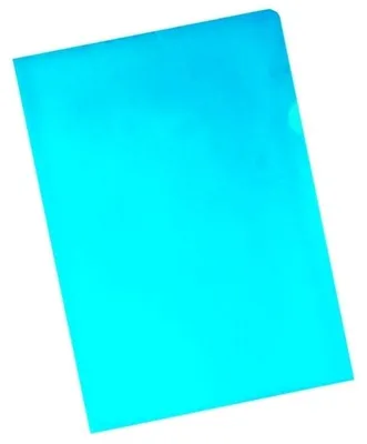 Produktbild von proOFFICE Sichthülle DIN A4 PP Folie genarbt blau