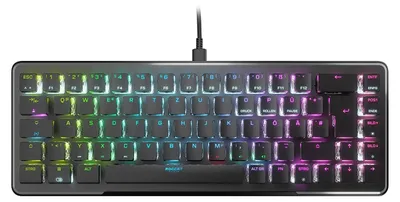 Obrázok produktu pre 65% mechanická herná klávesnica, RGB podsvietenie, odnímateľný kábel, hliníková doska, čierna farba