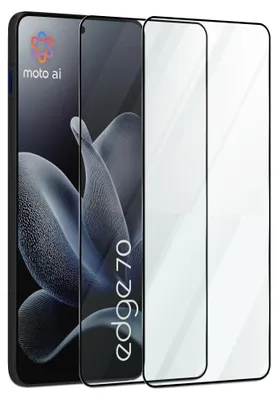 Produktbild von 2-Pack Motorola Edge 70 Displayschutzfolie - Gehärtetes Glas 9H - Super Qualität 3D