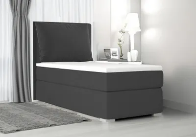 Produktbild von Boxspringbett, SUZI MINI + Topper VISCO, Federkern , 100x200 cm ,(Schwarz: ITAKA 15)