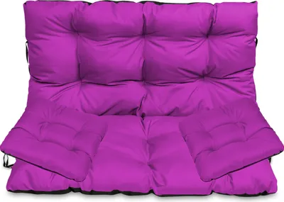 Produktbild von Sitzkissen Bankkissen Bankauflage - 180x50 cm und Rückenlehne 180x60 cm mit 2er 45x45 cm Stuhlkissen Set - Outdoor und Indoor - Rosa
