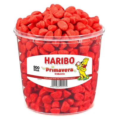 Produktbild von Haribo - Primavera Jahody 500 ks. CAN